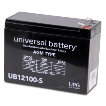 Image for Universal Power Group 12v 10ah F2 Term Sealed Lead Acid Agm Rechargeable Battery from HD Supply