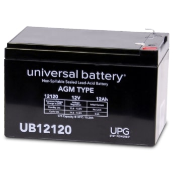Image for Universal Power Group 12v 12ah F1 Term Sealed Lead Acid Agm Rechargeable Battery from HD Supply