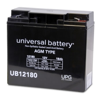 Image for Universal Power Group 12v 18ah F2 Term Sealed Lead Acid Agm Rechargeable Battery from HD Supply