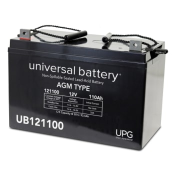 Image for Universal Power Group 12v 110ah L3 Term Seald Lead Acid Agm Rechargeable Battery from HD Supply