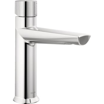 Delta Galeon™ Single Handle Bathroom Faucet Knurled Handle In Lumicoat Chrome