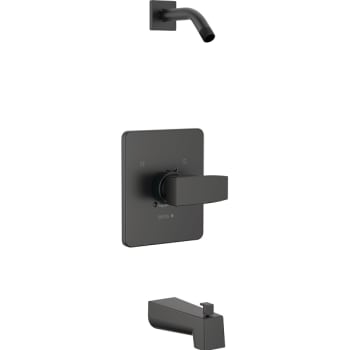 Delta Modern™ Square 14 Series Tub & Shower Trimless Showerhead In Matte Black