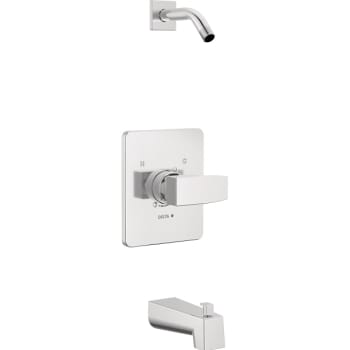 Image for Delta Modern™ Square 14 Series Tub & Shower Trimless Showerhead In Chrome from HD Supply