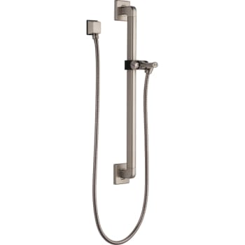 Delta Adjustable Slide Bar / Grab Bar Assembly With Elbow In Stainless