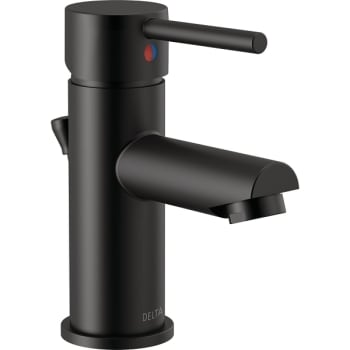 Image for Delta Modern™ Single Handle Project-Pack Bathroom Faucet In Matee Black from HD Supply