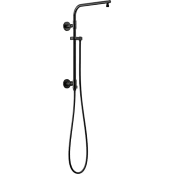 Delta 18 Inch Round Shower Column In Matte Black