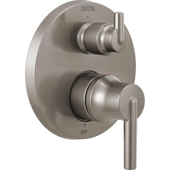 Image for Delta Trinsic® Two Handle Valve Trim, 3-Setting Integrated Diverter, Stainless from HD Supply
