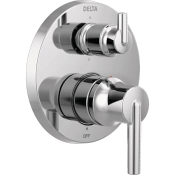 Image for Delta Trinsic� Two Handle Chrome Valve Trim With 6-Setting Integrated Diverter from HD Supply