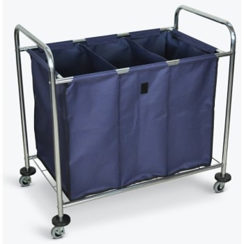 Image for Luxor Industrial Laundry Cart - Divided Canvas Bag 38.5"w X 24.75"d X 36.5"h from HD Supply