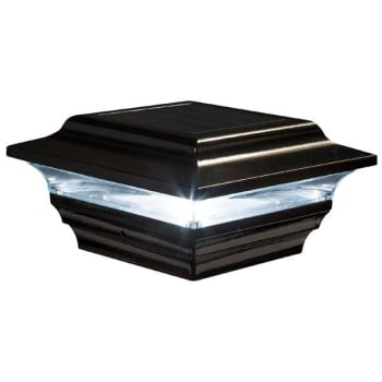 Image for Classy Caps™ 4 x 4 Inch Black Aluminum Imperial Solar Post Cap from HD Supply