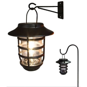 Image for Classy Caps™ Black Aluminum Nottingham Solar Hanging Coach Light from HD Supply