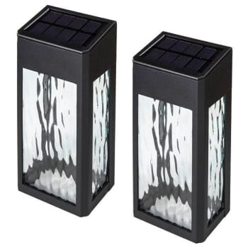 Classy Caps™ Black Aluminum Lancaster Deck And Wall Light, Package Of 2
