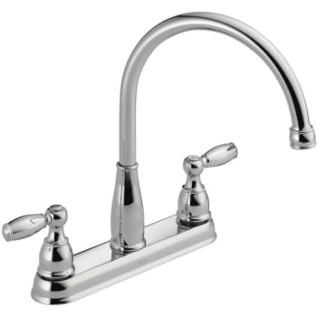 Image for Delta Foundations 2-Handle Standard Kitchen Faucet In Chrome from HD Supply