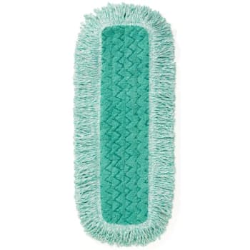 Image for Rubbermaid HYGEN 18 in Microfiber Dust Mop Pad w/ Fringe (6-Pack) (Green) from HD Supply