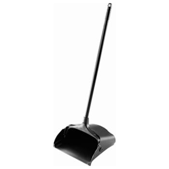 Image for Rubbermaid Commercial Executive Series Lobby PRO Dust Pan With Long Handle, Black, 6-Pack from HD Supply