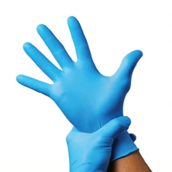 Image for Large Blue Powder-Less Nitrile Exam Gloves 4 Mil, 100 Per Package from HD Supply
