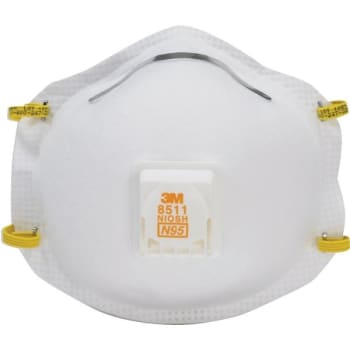 Image for 3m 8511 N95 Sanding And Fiberglass Valved Respirator, Package Of 10 from HD Supply
