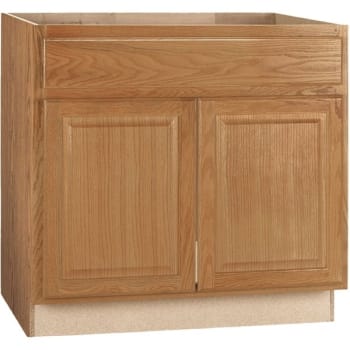 Rsi Home Products Sink Base Kitchen Cabinet In Medium Oak, 36 X