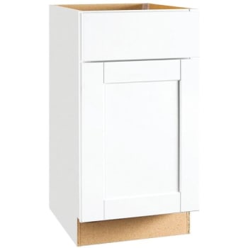 Rsi Home Products Base Cabinet With Drawer Glides In White, 18 X 34.5 X 24 In.