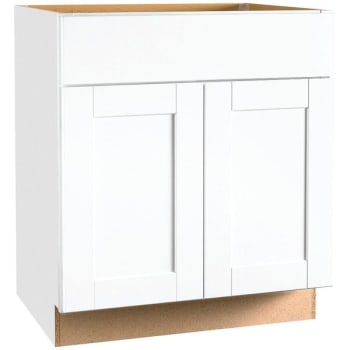 Rsi Home Products Base Cabinet With Drawer Glides In White, 30 X 34.5 X 24 In.