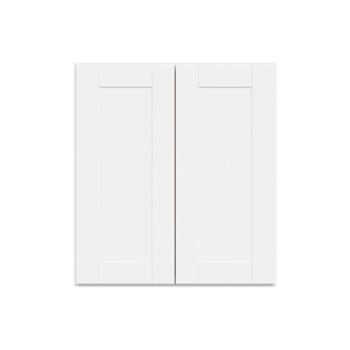 Hampton Bay 27 In. W X 30 In. H X 12 In. D Shaker Assembled Wall Cabinet, Satin White
