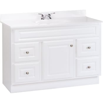 Image for Rsi Home Products Bathroom Vanity Cabinet Only In White, 48 X 21 X 33.5 In from HD Supply