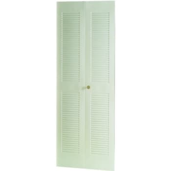 Image for Dunbarton The Louver Ii Metal Bi-Fold Door, Bright White, 24x80 In. from HD Supply