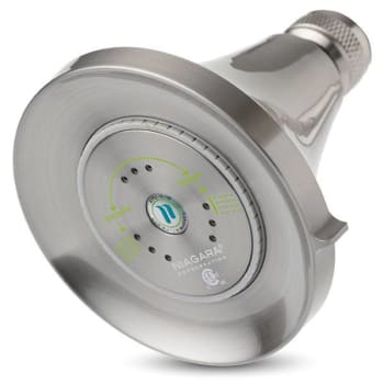 Niagara Earth Luxe 3-F 1.5 GPM Fixed Mount Showerhead In Brushed Nickel