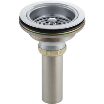Image for Kohler Duostrainer 4-1/2 Inch Sink Strainer With Tailpiece In Polished Chrome from HD Supply