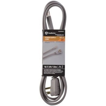 Image for Southwire Flat Garbage Disposal Cord With Right Angle Plug, Spt-3, 16/3, 6 Ft. from HD Supply