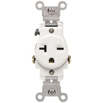Image for Leviton 20a 250v Nema 6-20r 2-Pole Commercial Grade Straight Blade Receptacle from HD Supply