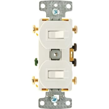Image for Hubbell 15 Amp Combo 2 To 3-Way Toggles Switch, White from HD Supply