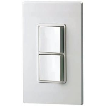 Image for Leviton Decora 15a 120/277v 1-Pole Ac Combination Rocker Switch, White from HD Supply