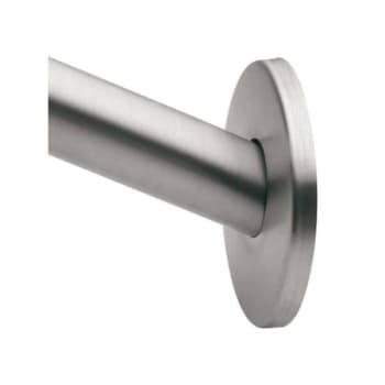 Image for Creative Specialties 60 Inch Curved Shower Rod Flange In Brushed Stainless Steel from HD Supply