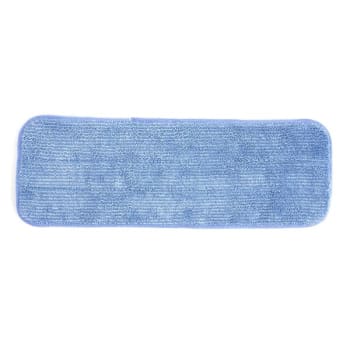 Image for Microworks Microworks® Flat Microfiber Pad, 16 Inches, Blue, Package Of 12 from HD Supply
