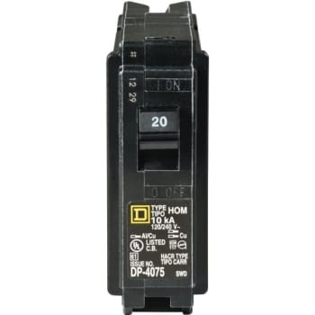 Image for Square D Homeline 20 Amp Single-Pole Circuit Breaker from HD Supply