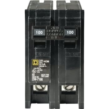 Image for Square D Homeline 100 Amp 2-Pole Circuit Breaker - Clear Packaging from HD Supply