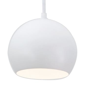Image for Afx Roxy 1-Light 8" Mini Pendant 9' Adjustable Cord Medium Base White from HD Supply
