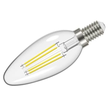Maintenance Warehouse® 3.7 Watt (40w) Candle Clear Dimmable Led Bulb 2700k Package Of 6