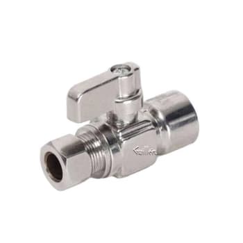 Image for Brasscraft 1/2 X 3/8 Compression Outlet Brass Multi-Turn Angle Valve In Chrome from HD Supply