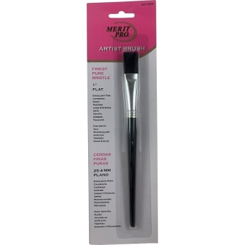Image for Merit Pro 00004 #1 Flat Pure Bristle Artist Brush from HD Supply