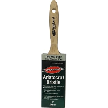 Image for Dynamic 21551 2" 50mm Aristocrat Flat White Bristle Brush from HD Supply
