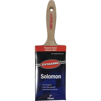 Image for Dynamic 99017 3" 75mm Solomon Flat Beavertail Nylon Polyester Brush from HD Supply