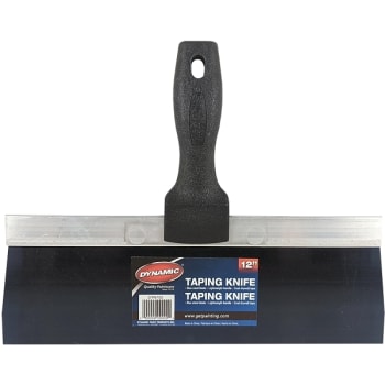 Image for Dynamic DYN752 12" Blue Steel Taping Knife with Black Plastic Handle from HD Supply