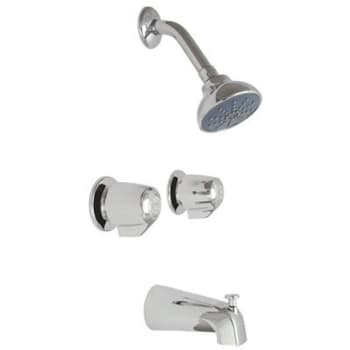 Image for Gerber Classics 2-Handle Wall Mount Tub & Shower Trim Kit In Chrome W/ Valve from HD Supply