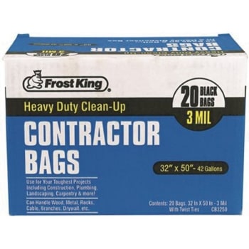 Image for Frost King 42 Gal. 32 X 50 Inch Contractor Black Recycling Bags, Package Of 20 from HD Supply