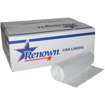 Image for Renown 15 Gallon 8 Mic 24 X 33 In. Natural Institutional Can Liner, Case Of 1000 from HD Supply