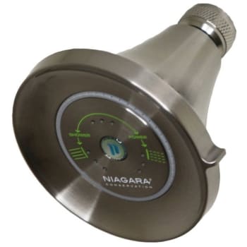 Image for Niagara Earth Luxe 3-Spray 1.25 GPM Fixed Showerhead In Brushed Nickel from HD Supply