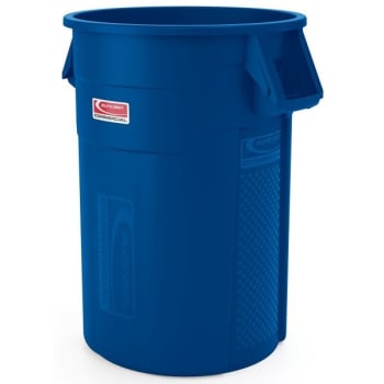 Image for Suncast Commercial 44 Gallon Utility Trash Can Blue from HD Supply