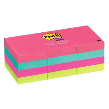 Image for Post-It® Cape Town Assorted Notes 1-1/2" X 2", Package Of 12 from HD Supply